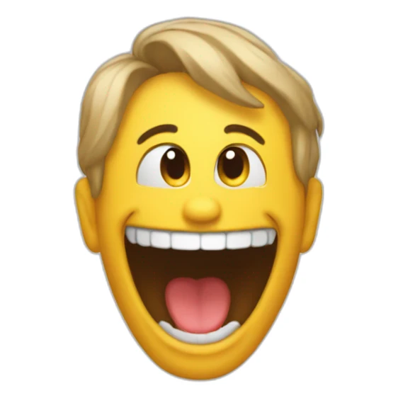 Emoji qui tire la langue sur le coter sticker