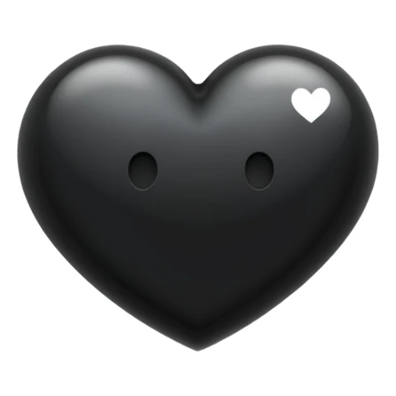 Please make the thought bubble 💭 bigger than the black heart 🖤 inside it.” sticker
