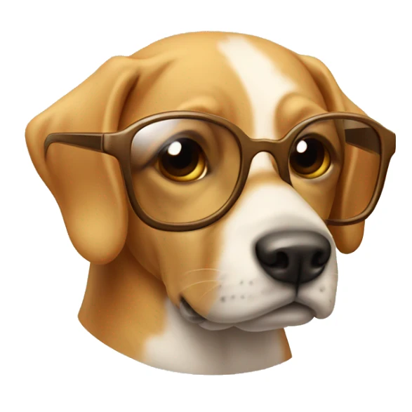 un cane con gli occhiali da sole sticker