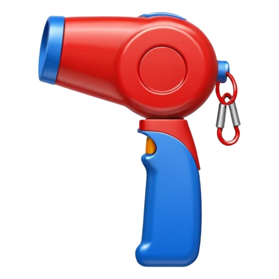 whistle blue (#00A3E0) and red (#F9423A) sticker