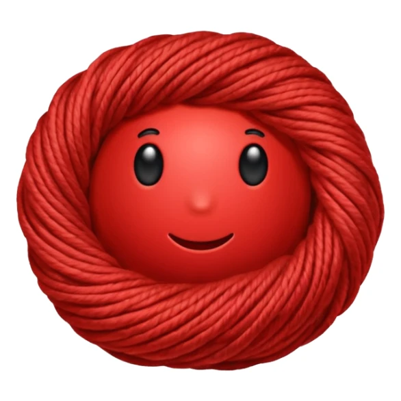 red ball of yarn sticker
