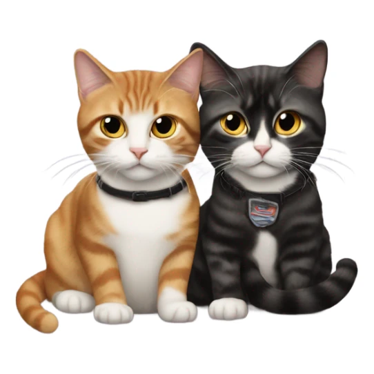 thelma and louise played by 2 cats sticker