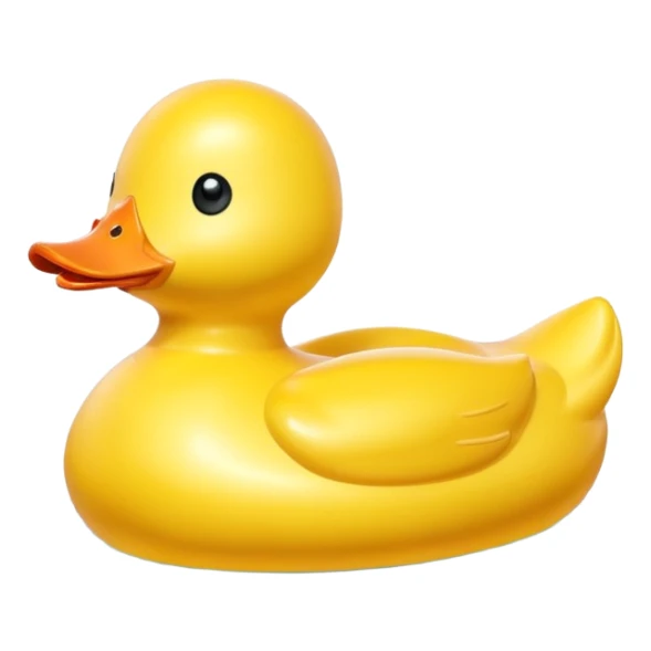 duck-shaped inflatable pool float floating on water, bright yellow rubber duck design, glossy plastic texture, gentle water ripples, summer pool vibe, 3D cartoon style, mobile game icon style, clean composition, no people, no text, no watermark

 sticker