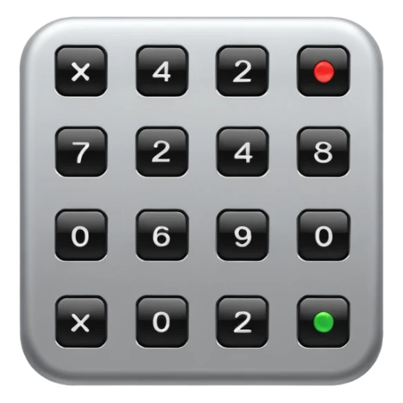 pin pad with a small black screen on top sticker