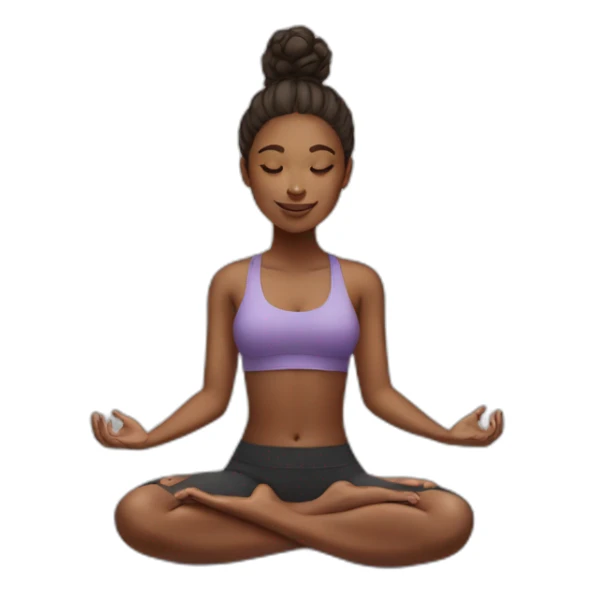 Girl blessin someone and doin yoga sticker