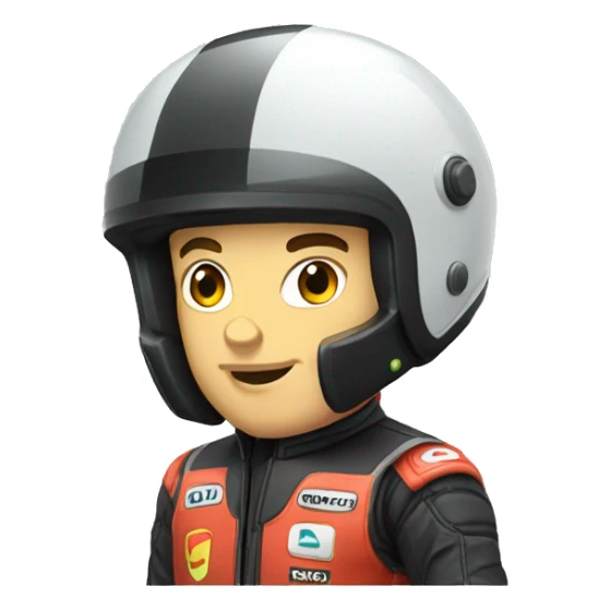 Dorian Poli qui fait du karting  sticker