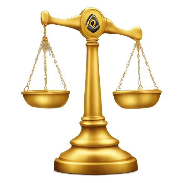 gold gavel with freemason logo and letter g sticker