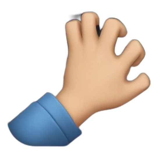 a person cracking their knuckles in front of a keyboard sticker
