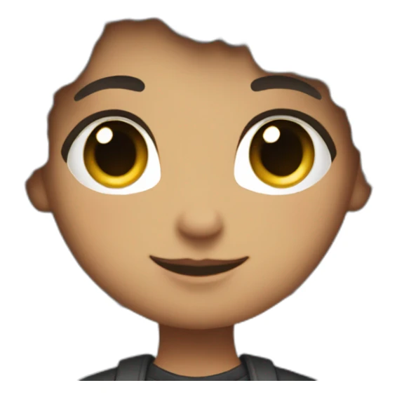 thicc boy with thicc girl, curly hair, white sticker