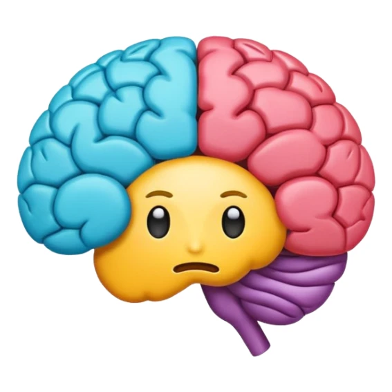 emoji brain color of google sticker