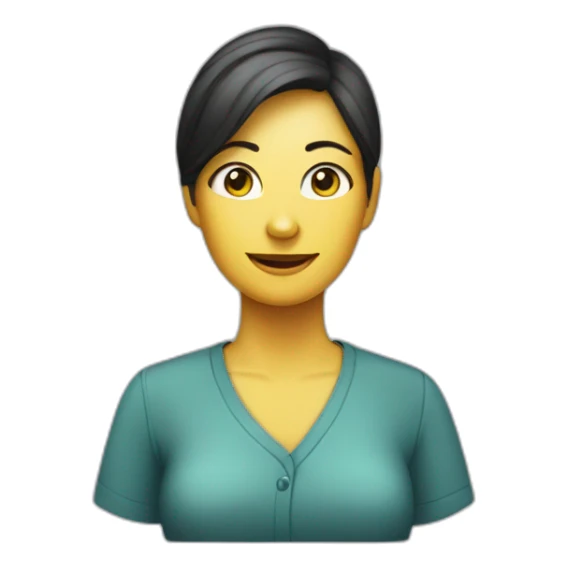 female coordinator of a garment workers righs organisation sticker