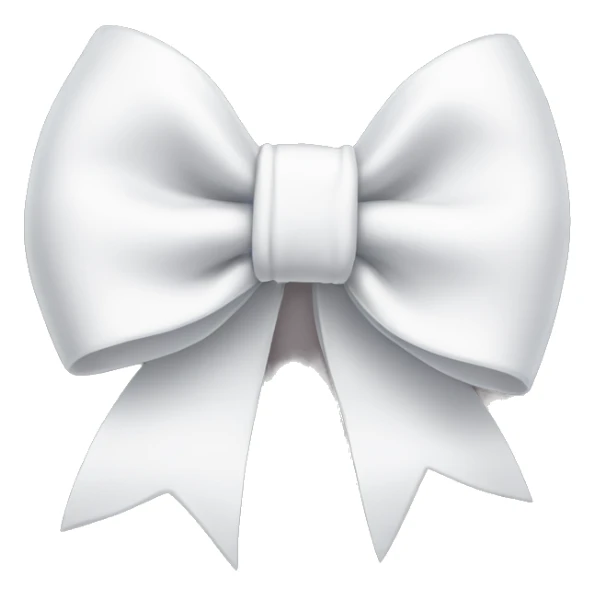 White bow sticker