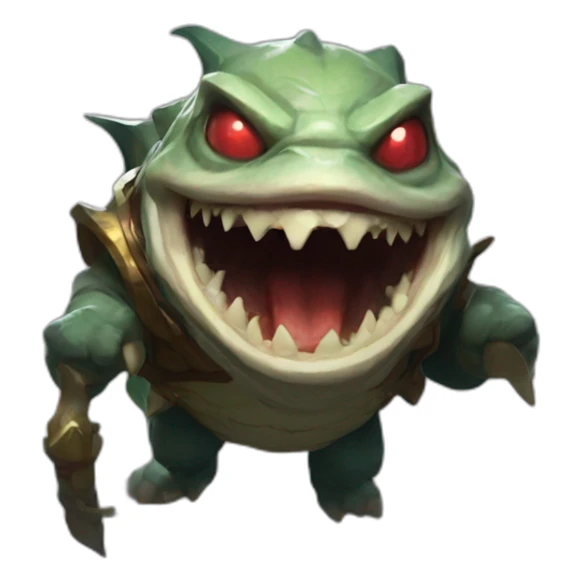 Tahm kench league of legend sticker