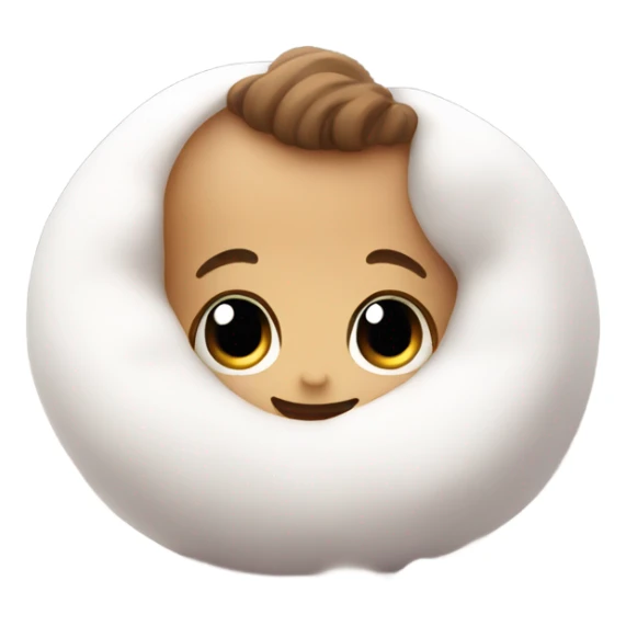 baby marshmallow sticker