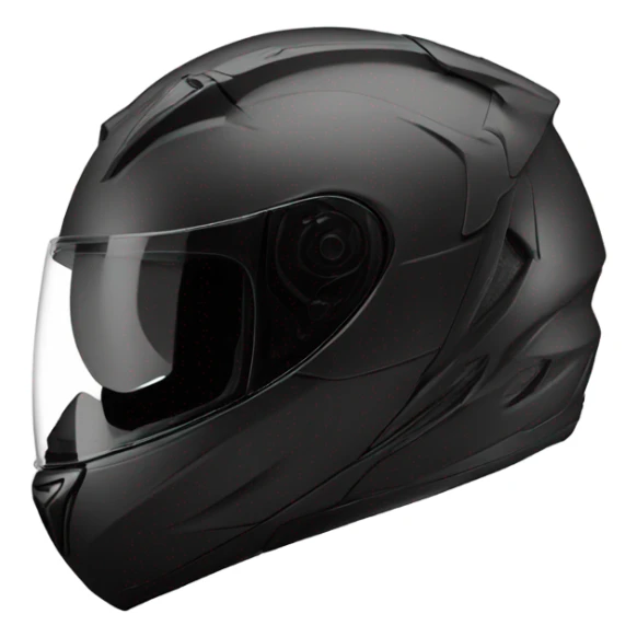 Sport bike Motorcycle helmet black  sticker