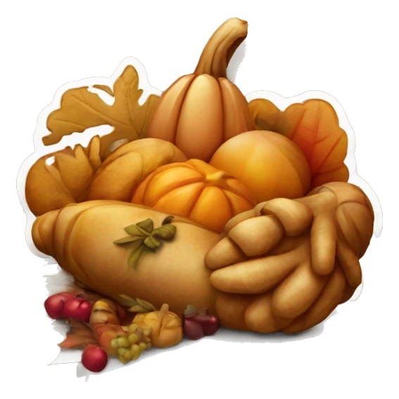 Beautiful sign that says Happy Thanksgiving sticker