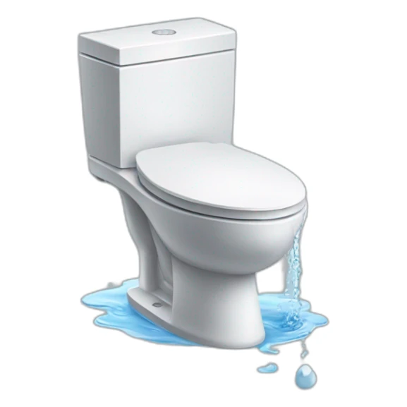 bidet toilet spraying water sticker