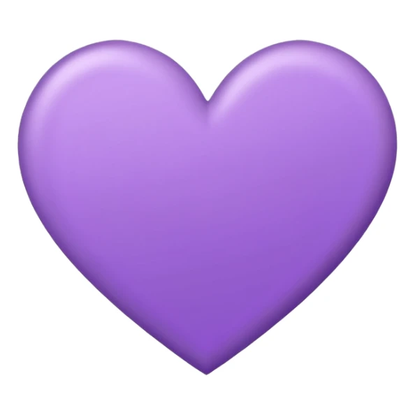 paper with emptu Hand drawn purple heart contour  with pencil sticker