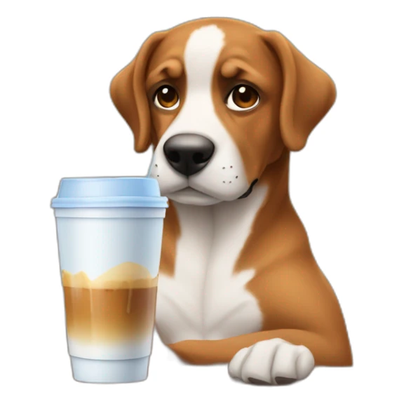 Gay Muscles / iced coffee / / dog  sticker