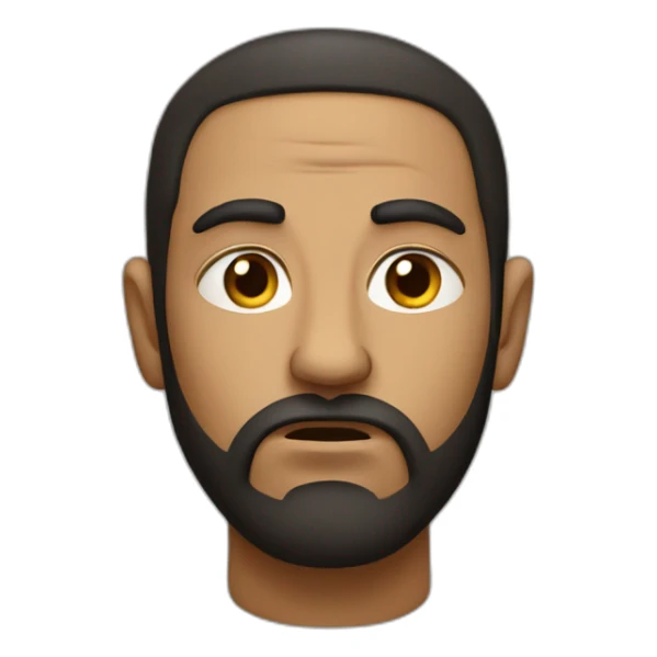 angry, young, israelite man, olive skin sticker