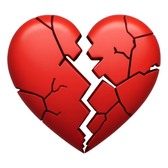 Broken heart and dark heart  sticker