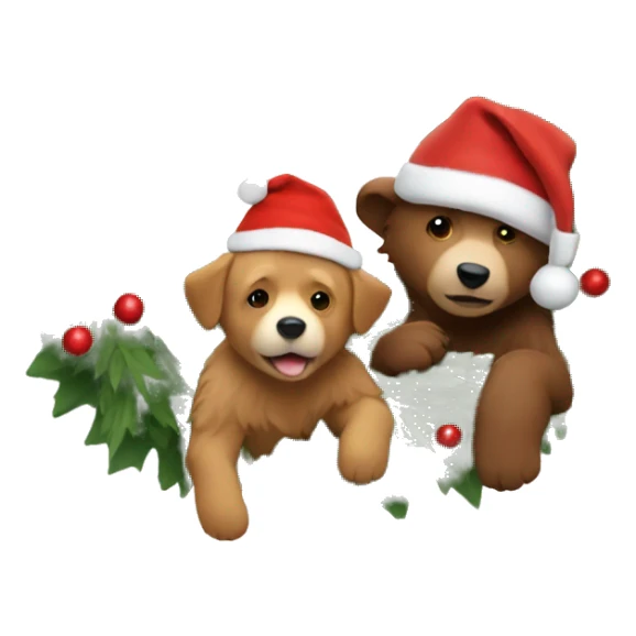 Christmas wreath with Paddington sticker