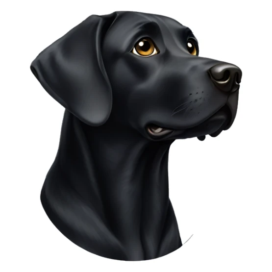 Black labrador sticker