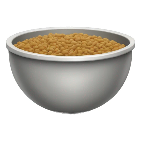 A bowl of wet cat food sticker