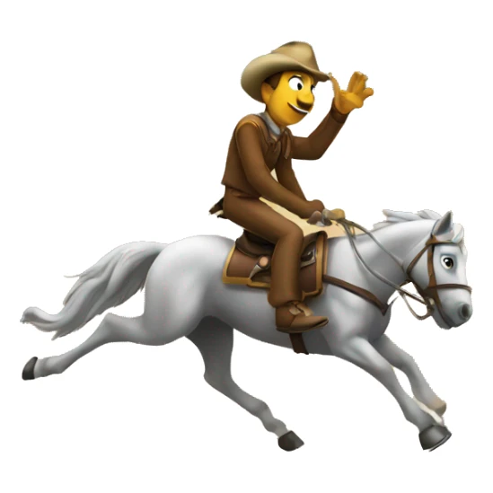 goofy on a horse chasing a locomotive sticker