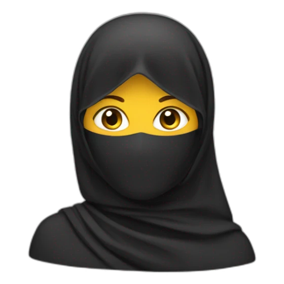 Femme qui porte le niqab sticker
