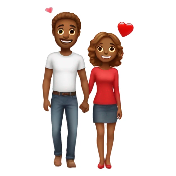 Valentines Day cute Couple in light red  sticker