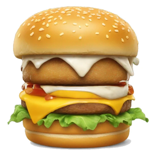 Trump mange un burger  sticker