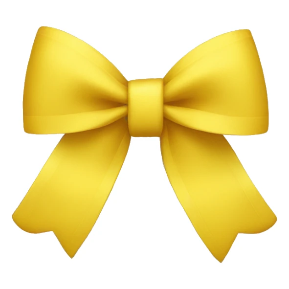 yellow bow sticker