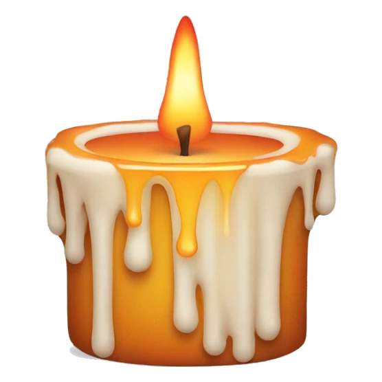 melting candle sticker