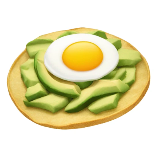 Tostada de aguacate con huevo sticker