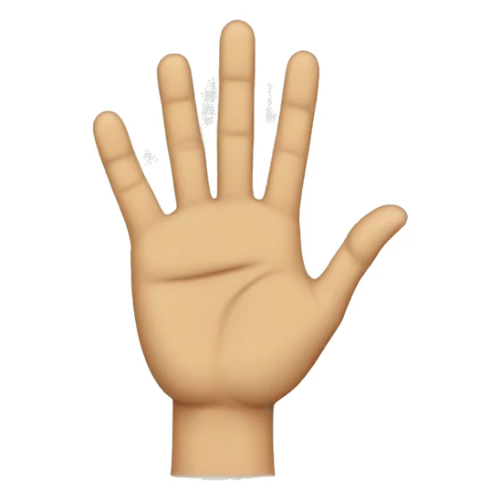 Hand ist flach und der Mittelfinger beugt nach vorne sticker