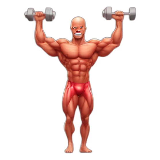 Bodybuilding man + blood sugar concept sticker