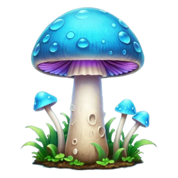 glowing mushroom sticker