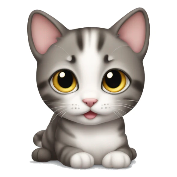 a baby cat with cute eyes sticker
