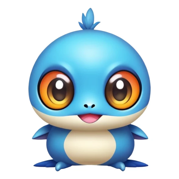 Cute kawaii chibi Fakémon-creature sticker