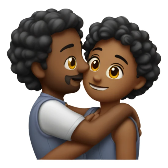 romantic embrace of two gençs sticker