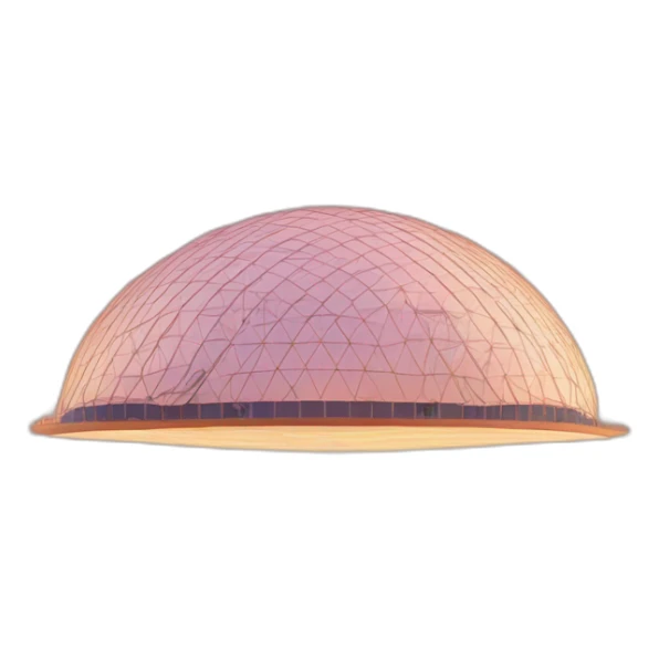 millennium dome london at sunset sticker