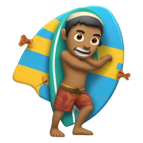 Tubarão surfado sticker