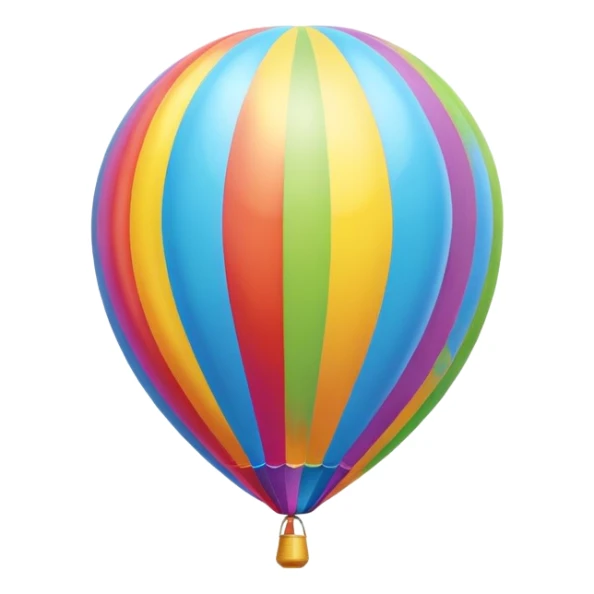 Colorful balloon (balão colorido) sticker