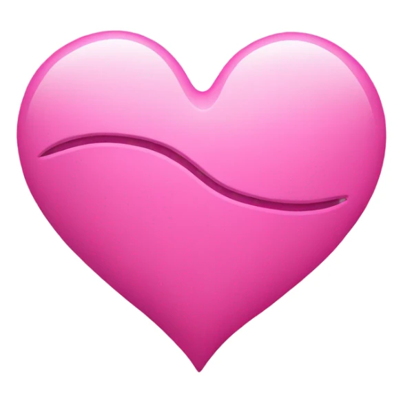pink heart with one crack in middle sticker