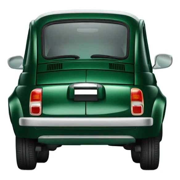 Fiat 500L dark green sticker
