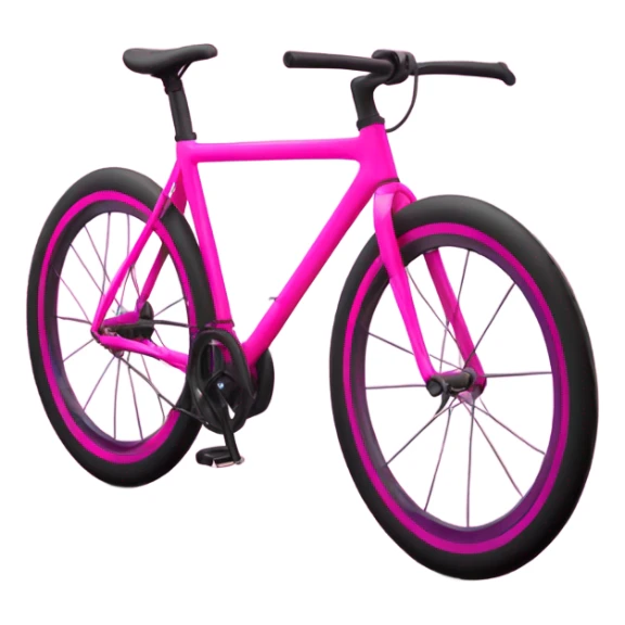 Pink neon bike sticker