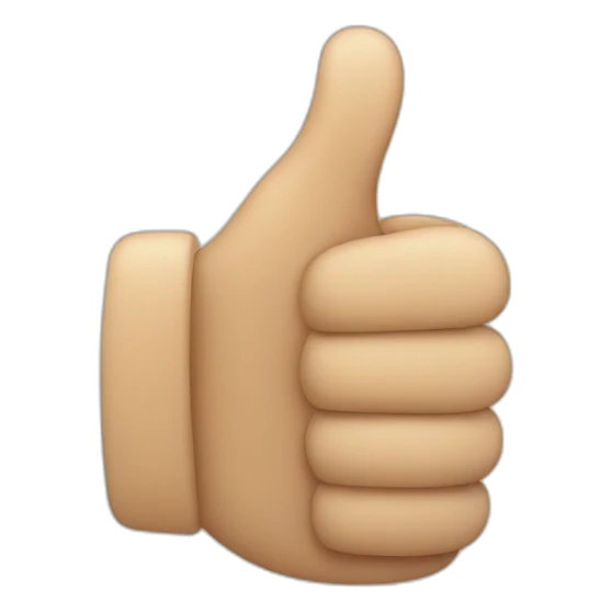 Thumbs up sticker
