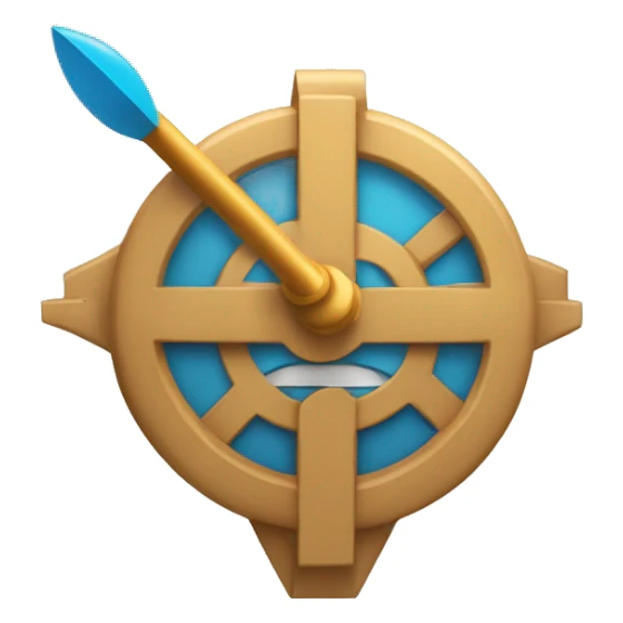 un rond avec une fleche directionelle qui accelere sticker