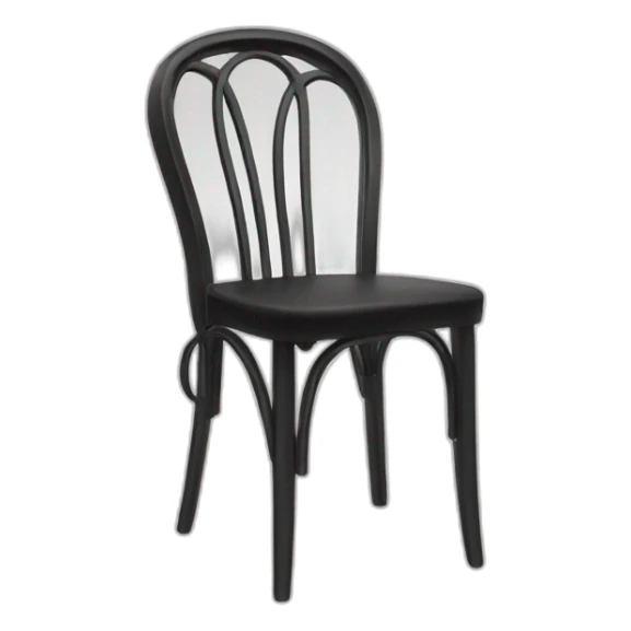 restaurant chair black and white sticker